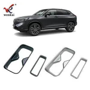 Auto Center Console Water Cup Holder Decoration Cover Trim Stickers For Honda HR-V Vezel RV 2021 2022 Car Accessories