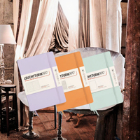 Carnet de notes BOYI personnalisé avec logo, format A5, feuilles mobiles, imprimé multicolore, papier 100 g/m², couverture rigide, ligné, relié par couture, pour affaires et études.