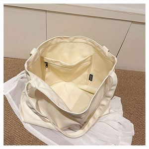 Wholesale Blank Travel Shopping <b>Bags</b> Custom Logo Two Handle <b>Large</b> Capacity Canvas Tote <b>Bag</b> - Product Image 2