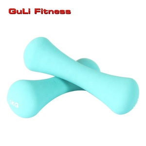 Guli Fitness Vinyl Dumbbells Multi Color Neoprene Bone Shape Dumbbell Cast Iron <strong>Hand</strong> <strong>Weights</strong> Ladies Exercise - Product Image 1