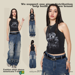 Débardeur ajusté rétro Spice Girls pour femmes, nouvelle collection été 2024 - Product Image 3