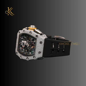 นาฬิกาเพชรโมอิสหรูหรามีสไตล์สำหรับผู้หญิงผลิตด้วยวัสดุคุณภาพสูงเพื่อไลฟ์สไตล์ที่ซับซ้อนและสง่างาม - Product Image 6