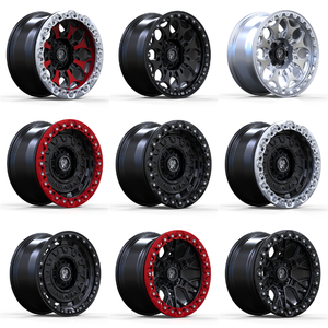 NOUVELLES Jantes de Rechange en Alliage d'Aluminium Personnalisées, Revêtement Noir Mat, 17 Pouces, 5/6 Trous, 5x127/6x114.3/6x139.7/6x135, Roue Beadlock 4x4 - Product Image 4
