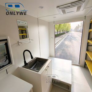 ONLYWE Petite caravane avec intérieur complet, capacité 4 personnes, cabine isolée <span class=keywords><strong>pour</strong></span> le camping en toutes saisons - Product Image 3