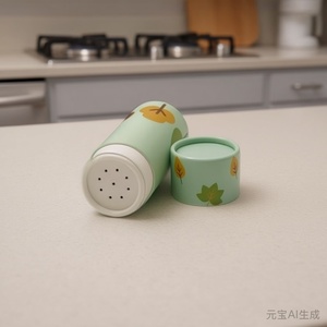 Tube en papier kraft biodégradable et écologique pour sel, sucre, assaisonnements et épices de qualité alimentaire, fabriqué à partir de matériaux recyclés - Product Image 4