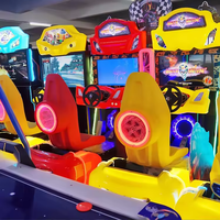 Machine de jeu de course de chariot de vitesse de jeu vidéo 3D à pièces personnalisées à 2 joueurs