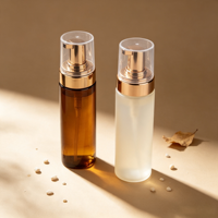 Flacon Distributeur de Savon Liquide Cosmétique en PET Transparent avec Pompe Moussante 100ml 120ml 150ml 200ml 250ml