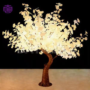 Luz LED Decorativa de Árbol de Ginkgo de Plástico Luminoso, Iluminación Cálida para Interiores, Exteriores, Calles, Plazas, Centros Comerciales, Hoteles y Eventos Nocturnos - Product Image 3