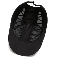 Casquette d'été à séchage rapide, fine, à visière plate, unisexe, décontractée, réglable, style peintre, béret