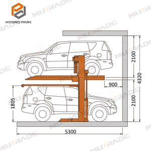 Đôi boong 2700kg Xe Stacker dọc bãi đậu xe hai bài xe bãi đậu xe nâng - Product Image 5