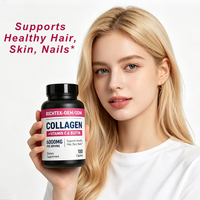 Comprimés de collagène RICHTEK avec vitamine C et biotine pour la beauté des cheveux, de la peau et des ongles, produits de beauté sans gluten pour femmes et hommes