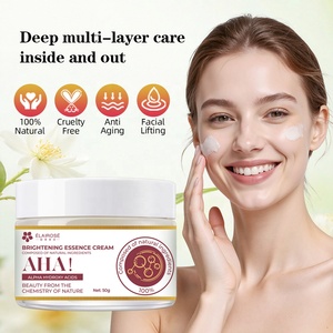 Crème Exfoliante OEM AHA Vitamine E Perle Collagène Caviar 50g Éclaircissante Anti-Rides Hydratante Lissante Végane Marque Privée - Product Image 1