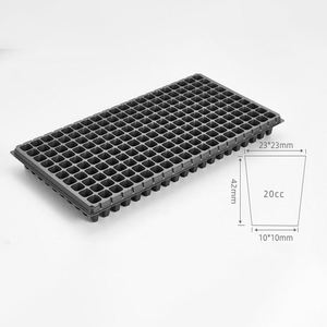 Hot-Bán Vườn Nguồn Cung Cấp Cây Giống Chậu Hạt Giống Khay Vườn Ươm Khay Sâu Thủy Canh Nhựa Miễn Phí Mẫu Mới Màu Đen 200 Tế Bào - Product Image 2