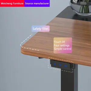 人間工学に基づいたオフィス家具スマートスタンディングコンピューターリフトテーブル電気高さ調節可能なデスクフレーム