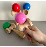 Anfänger-Kendama Großhandels-Starter-Set: Holzspielzeug mit Klebefarbe, leicht zu fangen, japanisches Geschicklichkeitsspiel mit Trick-Anleitung, individuelles Logo, OEM