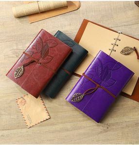2025 <b>Custom</b> Logo Vintage Travel School PU Leather Hardcover <b>Diary</b> Notebook with Sewing Binding A6/A7 Size Gift - Product Image 5