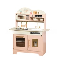 Nouvel ensemble de jouets éducatifs en bois unisexe pour enfants : cuisinière de simulation, micro-ondes et maison de jeu pour tout-petits et enfants d'âge préscolaire