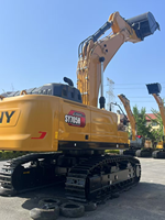 Excavatrice géante pour l'exploitation minière SY750H-S SY705H-S, méga-engin de terrassement |   Godet super grand format de 4,6 à 5,4 m³, poids opérationnel de 76,2 tonnes