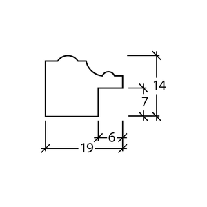 Moulures en bois d'inspiration baroque Moldurarte, finition en plâtre tressé étroit, cadre en bois pour décoration intérieure classique - Product Image 4