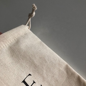 Organic Muslin Cotton/<strong>Canvas</strong> <strong>Drawstring</strong> <strong>Bag</strong> - Product Image 4