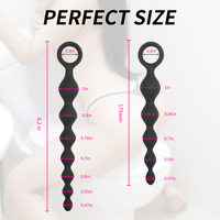 SEXBAY 21CM Silikon Analkugeln Prostata-Stimulator Ball Butt Plug Erwachsene Frauen Männer Paar Flirt Schwul Erotisch SM Sexspielzeug