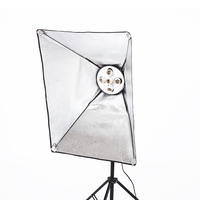 Kit de studio photo professionnel avec support de douille pour 5 lampes et boîte à lumière