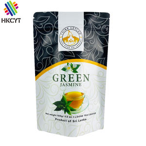 Customized Matte <b>Mylar</b> Zipper <b>Bag</b> Tea Food Packaging <b>Bags</b> Side Gusset <b>Bag</b> Stand up Zip Pouch for Snack Tea - Product Image 1