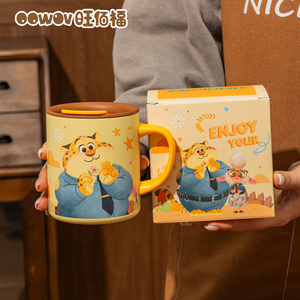 <span class=keywords><strong>Mug</strong></span> <span class=keywords><strong>isotherme</strong></span> en acier inoxydable <span class=keywords><strong>Disney</strong></span> avec poignée, tasse à café et à lait avec motif de dessin animé, avec boîte cadeau pour la maison et le bureau - Product Image 1