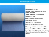 Nouveau Tissu Filtrant en Maille Tissée PE de Qualité Alimentaire Marque HT pour Machines Industrielles Chimiques, Écologique, Certifié ISO9001