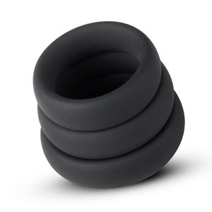 למעלה איכות רך סיליקון שחור פין טבעת עיכוב שפיכה זין טבעות קטן צעצועי מין לגברים זכר מוצרי סקס באינטרנט חנות - Product Image 5