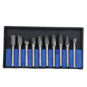 6mm Shank 10PC <span class=keywords><strong>Carbide</strong></span> quay tập tin vonfram thép mài đầu chế biến gỗ khắc phay cắt điện khoan bit - Product Image 1