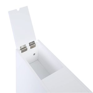 Mobile da Bagno con Cassetto Estraibile, Armadietto Portaoggetti in <span class=keywords><strong>Legno</strong></span> Autoportante con Portarotolo - Product Image 6