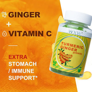 WXW Stock Platinum Cúrcuma Jengibre Crcumin Gummies Suplementos antioxidantes veganos para niños Eficaces para promover la digestión - Product Image 3