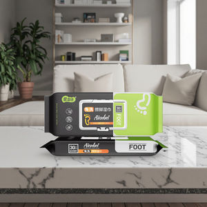 ผ้าเช็ดเท้ากำจัดเชื้อราและกลิ่นเท้าผสมทีทรีออยล์ ควบคุมเหงื่อและกลิ่นอับ สำหรับนักกีฬา ใช้ได้ทุกวัน รับผลิตแบบ Private Label จำนวนมาก - Product Image 1