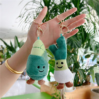 Gevulde Pluche Speelgoed Mini Plant Fruit Groente Voedsel Sleutelhanger Broccoli Speelgoed Chili Wortel Pompoen Wortel Plushie Peluches Pluche Pop