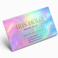 Carte de visite personnalisée haut de gamme avec dorure à chaud, vernis sélectif UV, gaufrage, pour comptable, bougeoir, artiste, holographique, irisée, échantillon gratuit en gros
