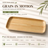 Assiette en mélamine à rebord surélevé pour commande en gros OEM/ODM, plateau de petit-déjeuner durable et résistant aux bris pour la maison et la cuisine