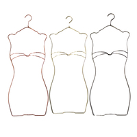 Nouveau design, maillot de bain en fil métallique couleur or rose, cintre pour bikini