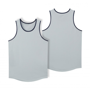Men's Sports Vest Loose T-Shirt Breathable Quick-Dry Fitness Clothing Outdoor <b>Running</b> Tank Top 90% Polyester 10% Spandex OEM&ODM - Product Image 2