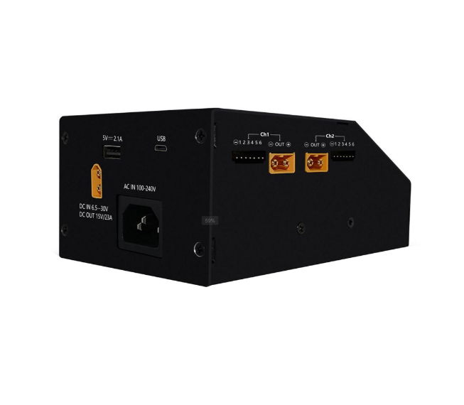 HOTA D6 AC 300W DC 2X325W2X15Aデュアルチャンネルスマートバッテリー 