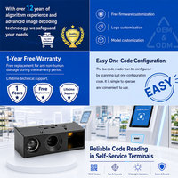 Module de scanner de codes-barres 1D 2D intégré YUANAIDC, lecteur de codes QR CMOS, moteur de lecture pour borne de distribution de billets