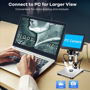 Oem ODM điện tử kính hiển vi kỹ thuật số 1200x 1080P 7-inch màn hình <span class=keywords><strong>LCD</strong></span> cho điện thoại di động sửa chữa & Kiểm tra công nghiệp - Product Image 2