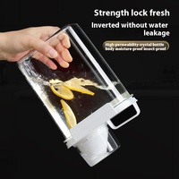 Distributeur de détergent à lessive multi-usages et récipient de stockage des aliments avec bec verseur d'eau Tasse à mesurer Boîtes de rangement et bacs