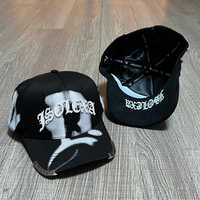 Casquettes de baseball snapback sportives avec impression personnalisée de strass, broderie 3D et clip métallique