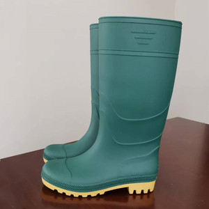 Pas d'odeur vert foncé mat épaissi Protection du travail bottes <span class=keywords><strong>de</strong></span> pluie Tube haut anti-dérapant PVC bottes <span class=keywords><strong>de</strong></span> <span class=keywords><strong>pêche</strong></span> - Product Image 4
