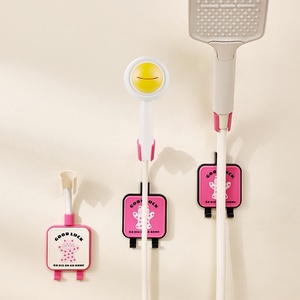Colorful Adhesive Wall Mounted Handheld <b>Shower</b> <b>Head</b> <b>Bracket</b> <b>Shower</b> B Racket <b>Head</b> Hook Holder Adjustable for Bathroom - Product Image 3