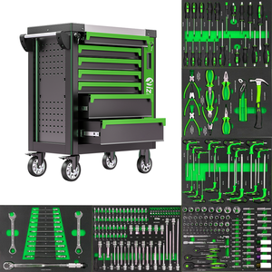 Nhà Máy Báo Giá Tốt Nhất 7 Ngăn Kéo 250 Pcs Bộ Công Cụ Hộp Công Cụ Ngực Hội Thảo Xe Đẩy Nhiệm Vụ Nặng Nề Công Cụ Tủ - Product Image 1
