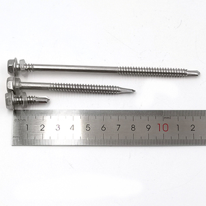 # 8 / # 10 / # สกรูเจาะแผ่นโลหะหัวหกเหลี่ยมสแตนเลส 14 ตัว พร้อมปลายเจาะ - Product Image 1