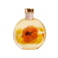 Flacon en verre plat pour parfum, directement de l'usine, flacon vide simple, diffuseur de parfum en verre pour la maison, flacon de parfum pour la maison