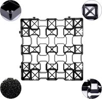 Vente directe usine – Grille de gravier perméable en HDPE noir pour bases de pavés, allées de jardin et parkings